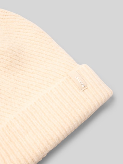 Barts Gebreide muts met labeldetail, model 'Kirinda' Offwhite - 2