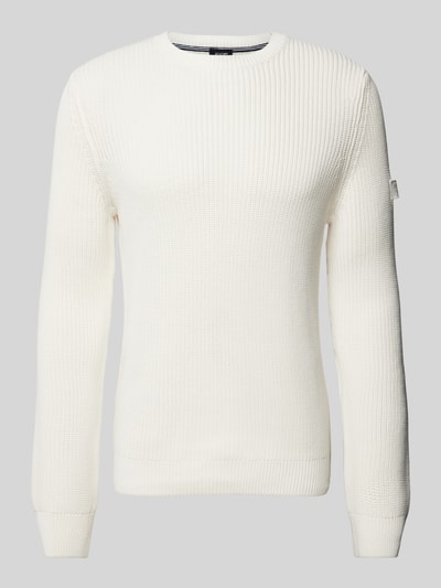 JOOP! Jeans Gebreide pullover met ronde hals, model 'Haro' Offwhite - 2