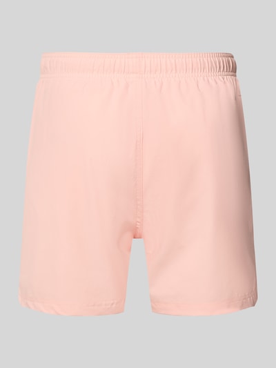 Produktfoto, hellrosa Badehose mit Label-Stitching Modell 'MAUI' von Jack & Jones, Regular Fit, elastischer Bund, glatte Textur