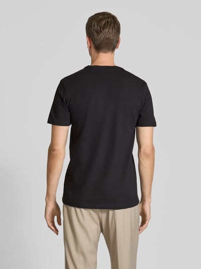 Christian Berg Men T-Shirt mit Label-Stitching Black 5