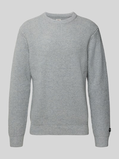 Levi's® Strickpullover aus Woll-Mix mit Rundhalsausschnitt Hellgrau Melange 2