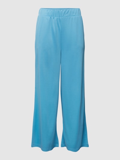 Jake*s Casual Culotte met elastische band, model 'CuproPants' Aquablauw - 2