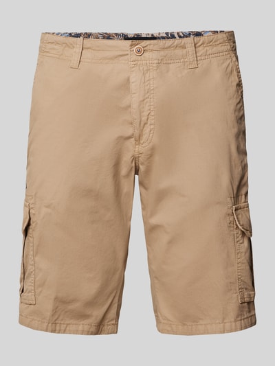 bugatti Cargoshorts mit aufgesetzten Pattentaschen Cognac 2