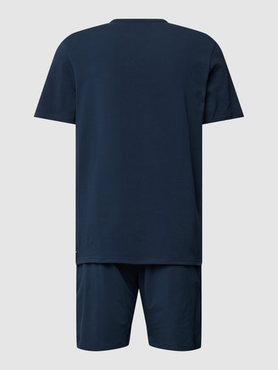 Calvin Klein Underwear Pyjama mit geripptem Rundhalsausschnitt Dunkelblau 3