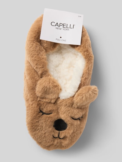 CAPELLI NEW YORK Hausschuhe mit rutschhemmender Sohle Camel 3