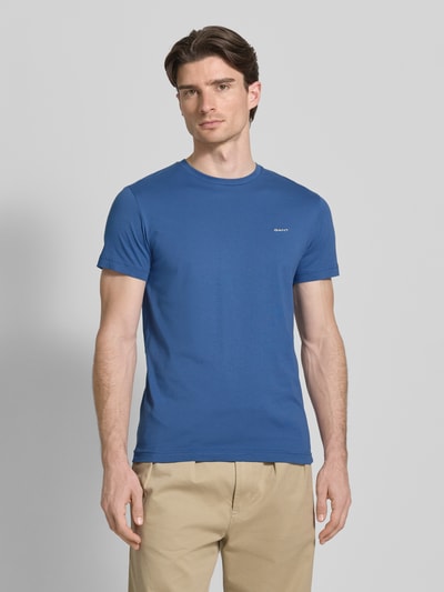 GANT T-Shirt mit Label-Detail Royal 4