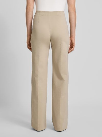 Drykorn Spodnie materiałowe z prostą nogawką i zakładkami w pasie Złamany biały 5