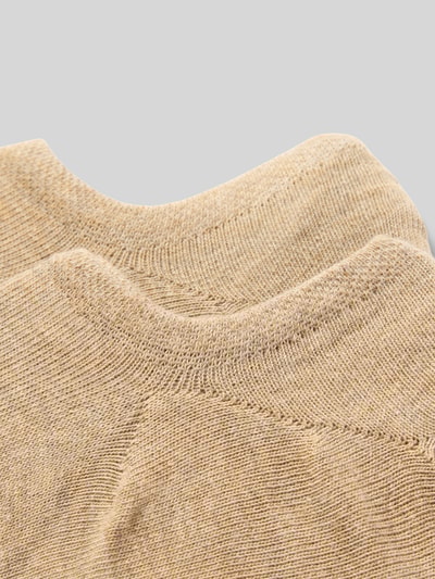 Christian Berg Woman Kousenvoetjes met elastische band in een set van 2 paar Zand gemêleerd - 2