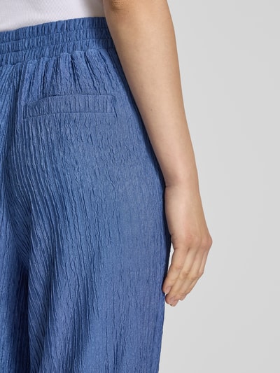 Colourful Rebel Spodnie materiałowe z elastycznym pasem model ‘Melody’ Szaroniebieski 3