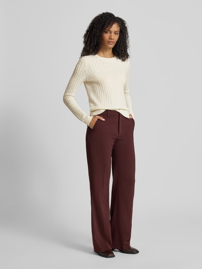 Christian Berg Woman Sweter z dzianiny z czystego kaszmiru Złamany biały 1