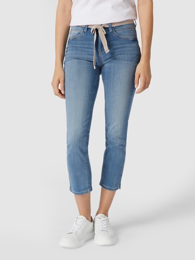 Tom Tailor Jeans met stoffen riem, model 'Alexa' Jeansblauw - 4