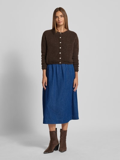 s.Oliver RED LABEL Uitlopende jeansrok van puur katoen Jeansblauw - 1