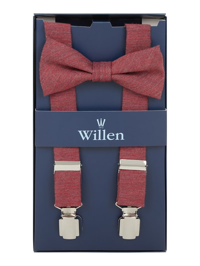 Willen Bretels en strik in een set  Rood - 4