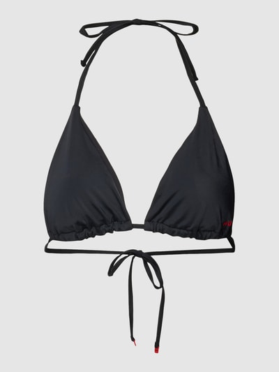 HUGO Bikini-Oberteil mit Label-Print Modell 'PURE' Schwarz 2