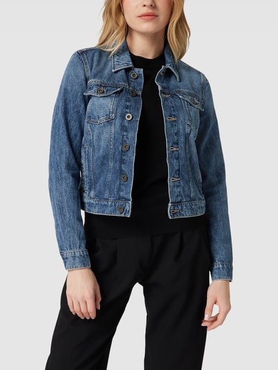 Marc O'Polo Jeansjacke mit Knopfleiste Jeansblau 4