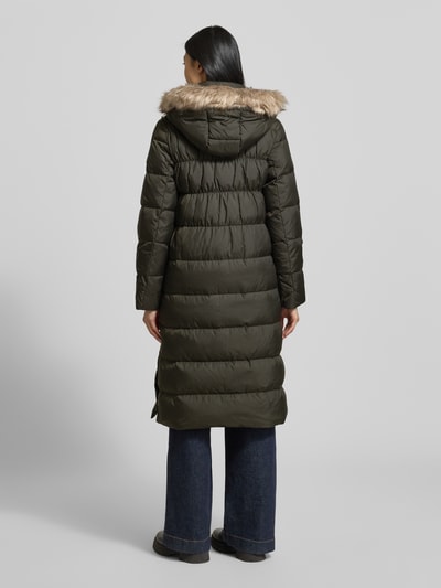 Lauren Ralph Lauren Gewatteerde lange jas met capuchon en ritszakken Olijfgroen - 5
