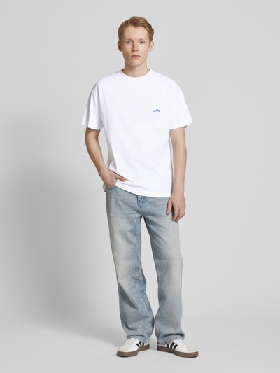 BLKVIS T-shirt met labelstitching, model 'ART LOGO' Wit - 1