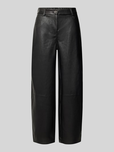 OPUS Kunstlederhose mit Gürtelschlaufen Black 1