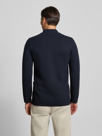 Emporio Armani Leinensakko mit Knopfleiste Marine 5