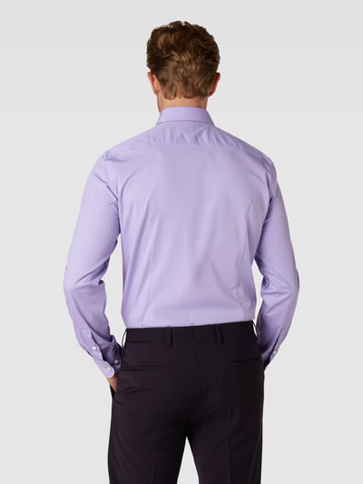 BOSS Slim Fit Business-Hemd mit Kentkragen Modell 'HANK' Flieder 5