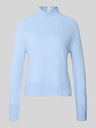 Tom Tailor Regular fit coltrui van een mix van katoen en kasjmier Lichtblauw - 2