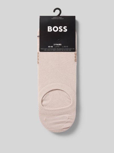 BOSS Skarpetki stopki niskie z mieszanki bawełny w zestawie 2 szt. Złamany biały 3