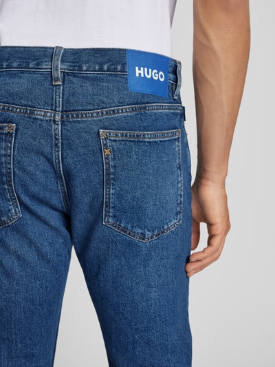 Hugo Blue Regular fit jeans in 5-pocketmodel, model 'Ash' Blauw - 3