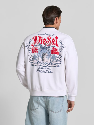 Diesel Sweatshirt mit Logo-Print Weiss 5