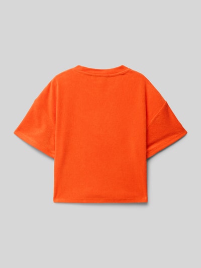 Garcia T-Shirt mit Statement-Print Orange 3