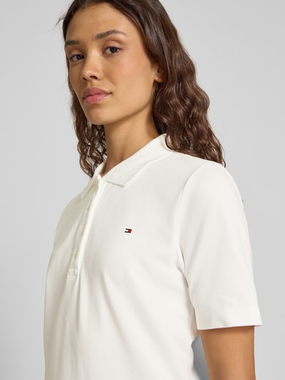 Tommy Hilfiger Regular fit poloshirt met logostitching, model '1985' Ecru - 3