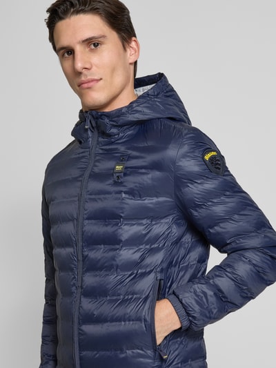 Blauer Usa Steppjacke mit Kapuze Modell 'CHARLES' Marine 3