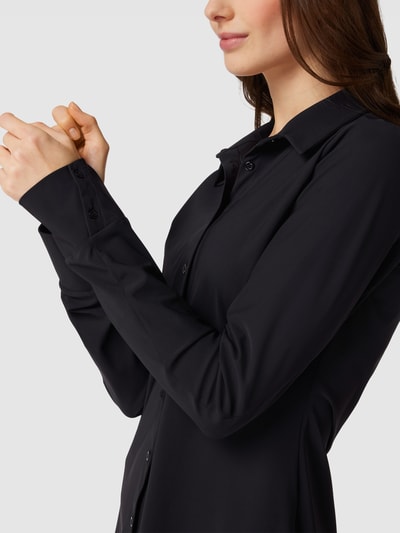 D´Etoiles Casiope Blouse met knoopsluiting, model 'Petite' Zwart - 3