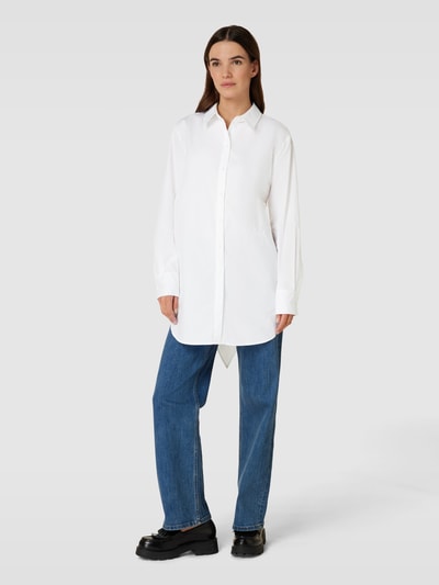 Karl Lagerfeld Katoenen hemdblouse met labelstitching Wit - 1