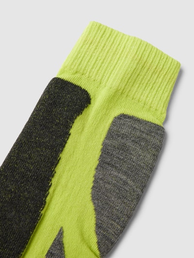 camano Socken mit Label-Detail Neon Gelb 2