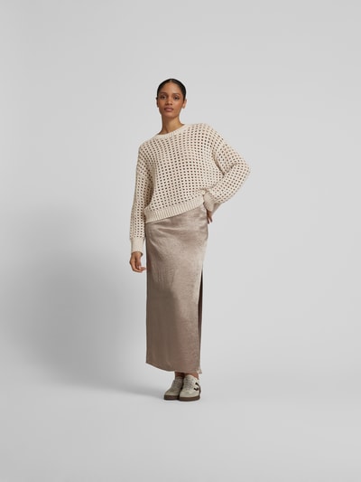 Juvia Oversized Pullover in Strick-Optik Ecru 1