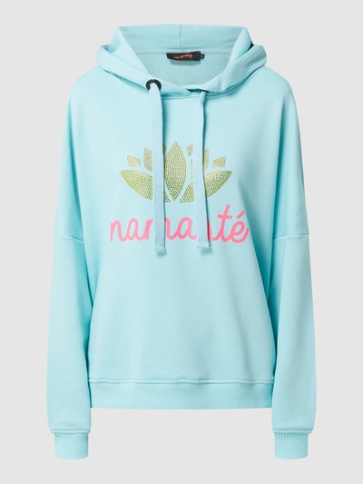 miss goodlife Hoodie met print, model 'Namaste' Lichtblauw - 2