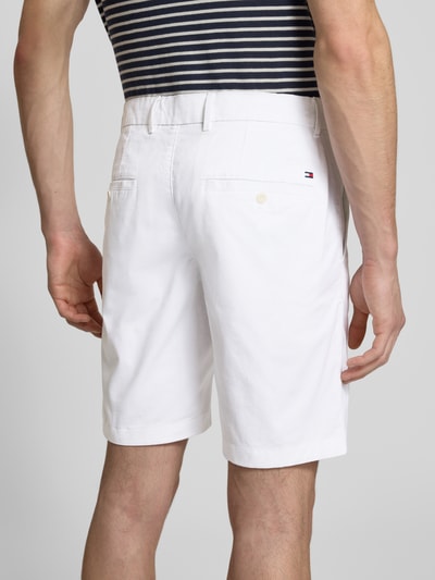 Tommy Hilfiger Regular Fit Bermudas aus Baumwoll-Mix Weiss 3