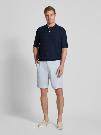 SELECTED HOMME Relaxed Fit Poloshirt aus reiner Baumwolle Modell 'FOAM' Dunkelblau 1