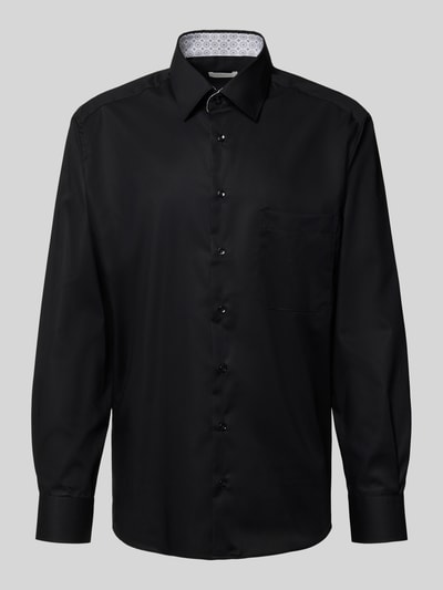 ETERNA Comfort Fit Businesshemd mit Knopfleiste Black 2