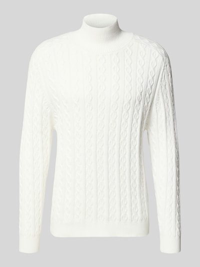 Drykorn Gebreide pullover met opstaande kraag, model 'EDDARD' Offwhite - 2