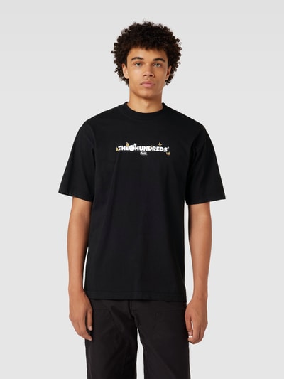 The Hundreds T-shirt met print op de achterkant, model 'BUTTERFLY ADAM' Zwart - 4