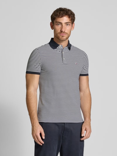 Tommy Hilfiger Slim Fit Poloshirt aus Baumwoll-Elasthan-Mix Marine 4