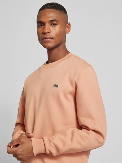 Lacoste Sweatshirt met labelbadge Roestrood - 3