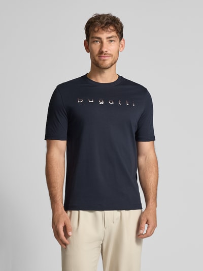 bugatti T-Shirt mit Rundhalsausschnitt Marine 4