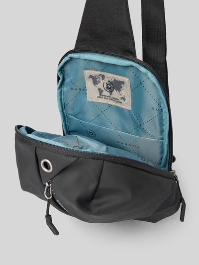 bugatti Crossbodytas met labelprint, model 'Blanc'  - 5