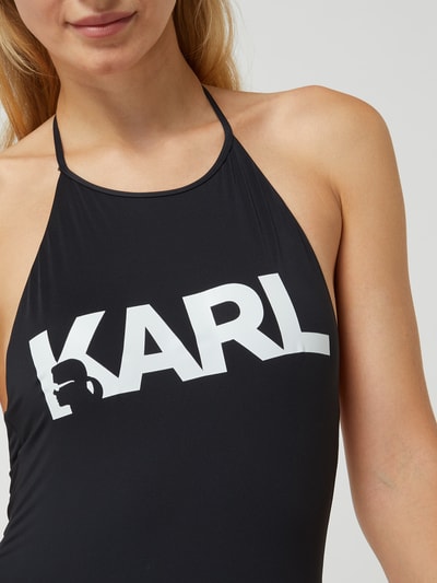 Karl Lagerfeld Beachwear Badpak met logo  Zwart - 2