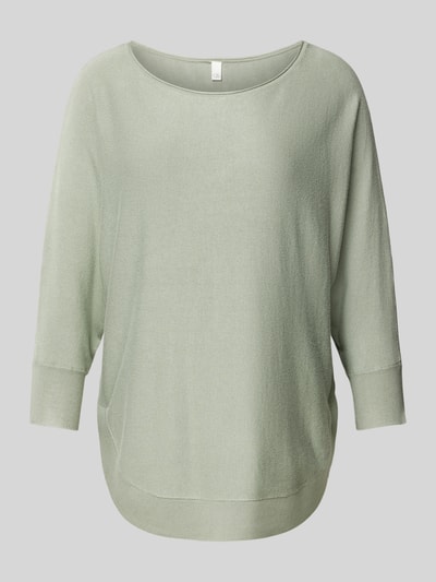 QS Gebreide pullover met 3/4-mouwen Lichtgroen - 2