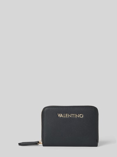 VALENTINO BAGS Portemonnee met labelapplicatie, model 'ZERO' Zwart - 1