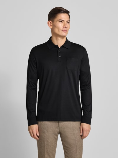 bugatti Koszulka polo z wyhaftowanym logo Czarny 4