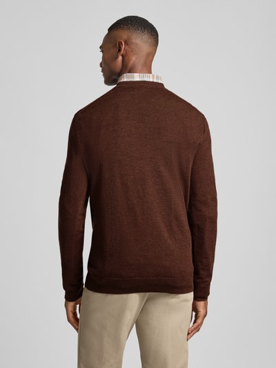 Polo Ralph Lauren Gebreide pullover van merinowol Middenbruin - 5